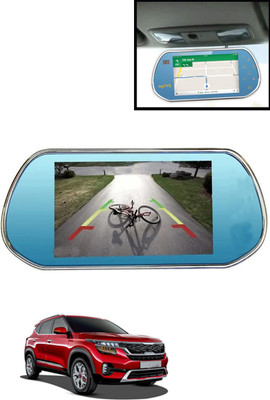 MATIES 7inch full touch screen rear view car mirror monitor with BT/USB/Mirror link-241 Blue LED(18 cm)
