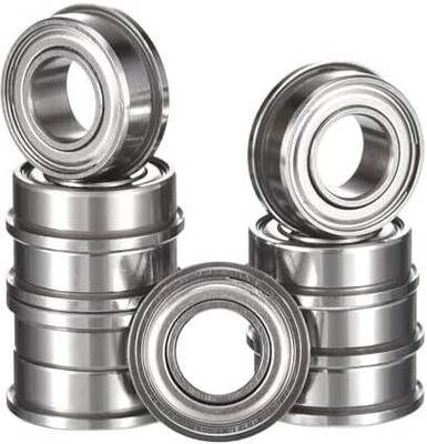 ZMS R155ZZ 10 Pieces ID-3.967mm|OD-7.938mm|Width-2.779mm Flanged Miniature Bearing Wheel Bearing
