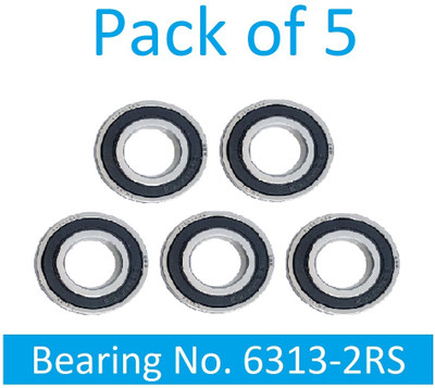 SINAL Pack of 5 Ball Bearing 6313 2RS with 60mm inner and 140mm outer (BER47.2) Wheel Bearing