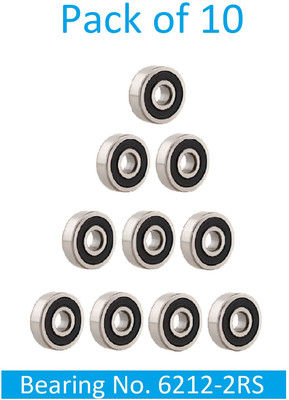 SINAL Pack of 10 Ball Bearing 6212 2RS with 60mm inner and 110mm outer (BER34.3) Wheel Bearing