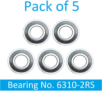 SINAL Pack of 5 Ball Bearing 6310 2RS with 50mm inner and 110mm outer (BER44.2) Wheel Bearing