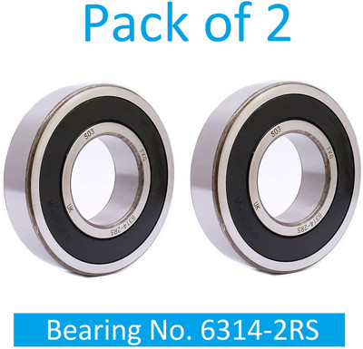 SINAL Pack of 2 Ball Bearing 6314 2RS with 70mm inner and 150mm outer (BER48.1) Wheel Bearing