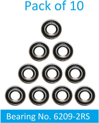 SINAL Pack of 10 Ball Bearing 6209 2RS with 45mm inner and 85mm outer (BER31.3) Wheel Bearing