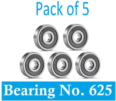 SINAL Pack of 5 Ball Bearing 625 2RS with 5mm inner and 16mm outer (BER52.2) Wheel Bearing