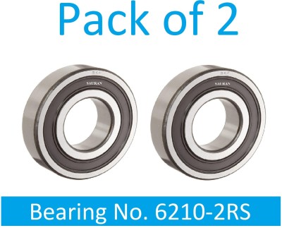 SINAL Pack of 2 Ball Bearing 6210 2RS with 50mm inner and 90mm outer (BER32.1) Wheel Bearing