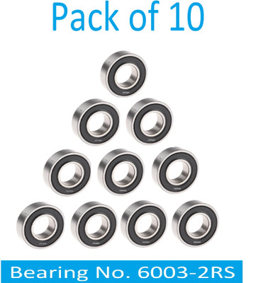 SINAL Pack of 10 Ball Bearing 6003 2RS with 17mm inner and 35mm outer (BER63.3) Wheel Bearing