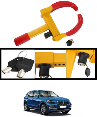 AYW Heavy Duty Red/Yellow Anti Theft Wheel Lock With Two Keys-312 Universal Anti Theft Waterproof Heavy Duty Wheel Lock For Vehicles-312 Wheel Lock