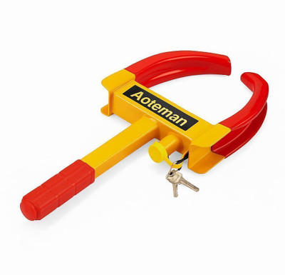 Visione Arc VA-CWL-46RY-SHLD1 Heavy Duty Anti-Theft Car Wheel Lock for Cars & SUVs – 46cm, Steel, Yellow-Red” Wheel Lock