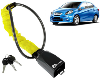 Selifaur W2L99 - Car Steering Wheel Lock Anti-Theft Device with 3 Keys For Amaze Type-1 Wheel Lock