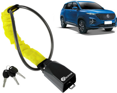 Selifaur W2L312-Car Steering Wheel Lock Anti-Theft Device with 3 Keys For MG Hector Plus Wheel Lock