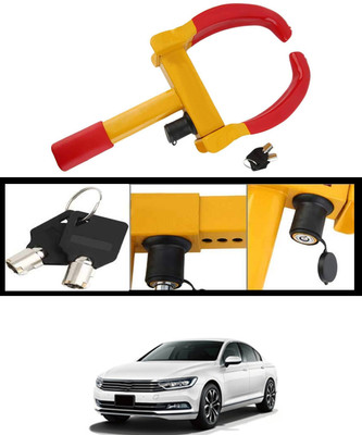 AYW Heavy Duty Red/Yellow Anti Theft Wheel Lock With Two Keys-203 Universal Anti Theft Waterproof Heavy Duty Wheel Lock For Vehicles-203 Wheel Lock