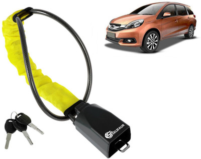Selifaur W2L117 - Car Steering Wheel Lock Anti-Theft Device with 3 Keys For Mobilio Wheel Lock