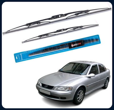 Dashify Metal Wiper Blade Windshield Wiper(60 cm, Passenger And Driver Side Wipers, Pack of: 2)
