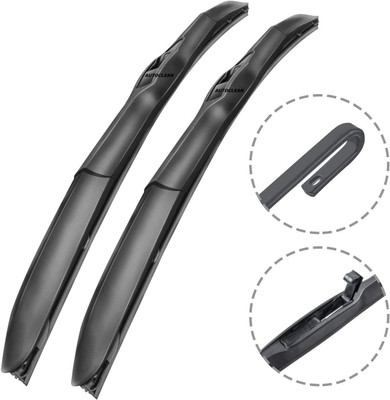 AutoClean U HOOK HYBRID WIPER BLADE Windshield Wiper(95 cm, Passenger And Driver Side Wipers, Pack of: 2)
