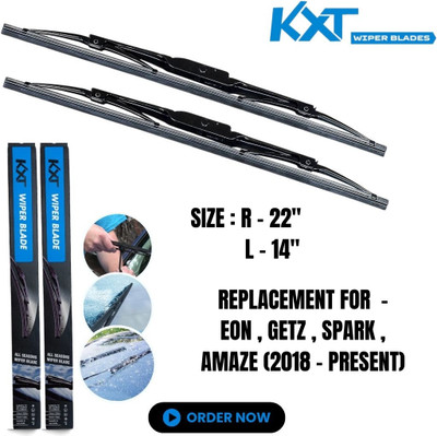 Kxt Conventional / Metal Wiper Blades Windshield Wiper(55 cm, Passenger And Driver Side Wipers)