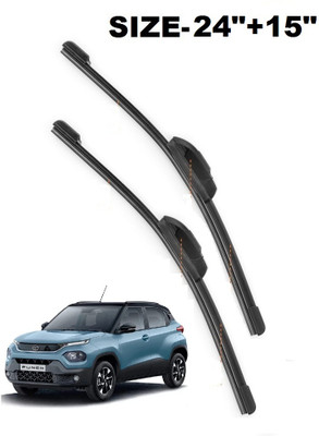 PwX FRAMELESS / SOFT WIPER Windshield Wiper(99 cm, Passenger And Driver Side Wipers, Pack of: 2)