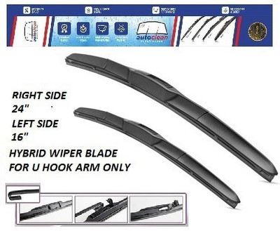 AutoClean HYBRID WIPER BLADE VERNA,VERNA FLUDIC,I20,ELITE I20 Windshield Wiper(100 cm, Passenger And Driver Side Wipers, Pack of: 2)