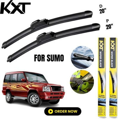 Kxt Flat Frameless Wiper Blade Windshield Wiper(50 cm, Passenger And Driver Side Wipers, Pack of: 2)