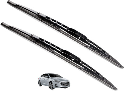 Auto Hub Wper Blade Windshield Wiper(24 cm, Passenger And Driver Side Wipers, Pack of: 2)