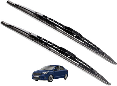 Auto Hub Metal Wiper Blade Windshield Wiper(22 cm, Passenger And Driver Side Wipers, Pack of: 2)