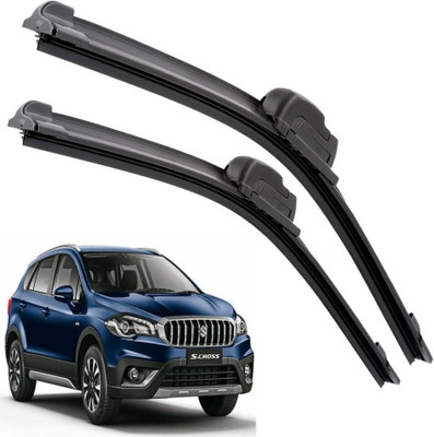 Auto Hub Wiper Blade Windshield Wiper(66 cm, Passenger And Driver Side Wipers, Pack of: 2)