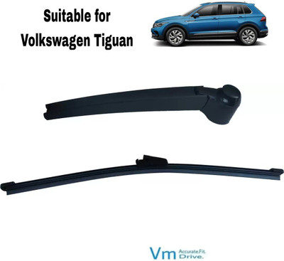VM Carparts Natural Rubber Rear Window Wiper(50 cm, Passenger And Driver Side Wipers)