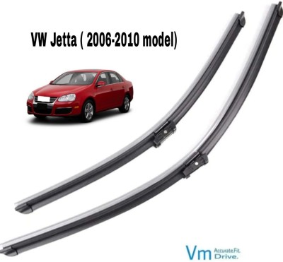 VM Carparts Aerodynamic Windshield Wiper(55 cm, Passenger And Driver Side Wipers)