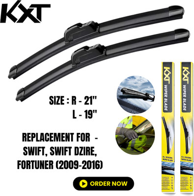 Kxt Flat Frameless Wiper Blade Windshield Wiper(53 cm, Passenger And Driver Side Wipers, Pack of: 2)