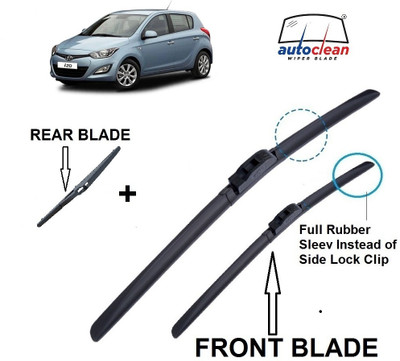AutoClean FRAMELESS/SOFT Windshield Wiper(102 cm, Passenger And Driver Side Wipers, Pack of: 3)