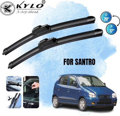KYLO Flat Frameless Wiper Blade Windshield Wiper(50 cm, Passenger And Driver Side Wipers, Pack of: 2)