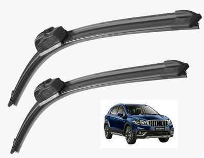 Auto Hub Wiper Blade Windshield Wiper(24 cm, Passenger And Driver Side Wipers)