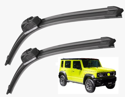 Auto Hub Wiper Blade Windshield Wiper(24 cm, Passenger And Driver Side Wipers, Pack of: 1)