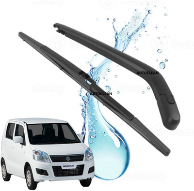 AutoClean REAR WIPER BLADE WITH ARM WAGONR Rear Window Wiper(35 cm, Driver Side Wiper, Pack of: 2)