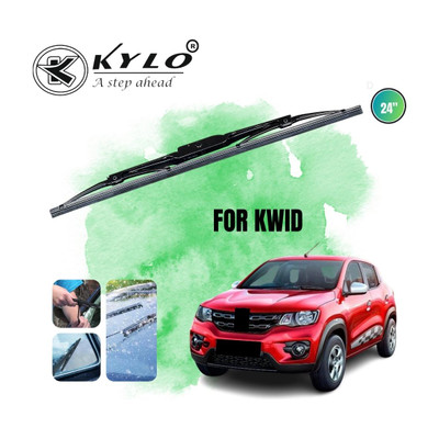 KYLO Flat With Frame Wiper Blade Windshield Wiper(60 cm, Passenger And Driver Side Wipers, Pack of: 1)