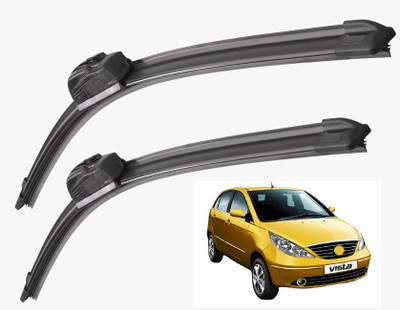Auto Hub Wper Blade Windshield Wiper(24 cm, Passenger And Driver Side Wipers, Pack of: 1)