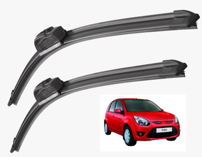 Auto Hub Wiper Blade Windshield Wiper(24 cm, Passenger And Driver Side Wipers, Pack of: 1)