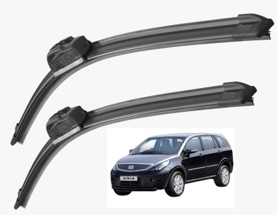 Auto Hub Wper Blade Windshield Wiper(24 cm, Driver Side or Passenger Side, Pack of: 2)