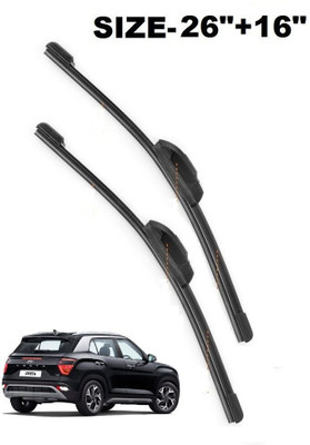 S M Decor FRAMELESS / SOFT WIPER Windshield Wiper(106 cm, Passenger And Driver Side Wipers, Pack of: 2)
