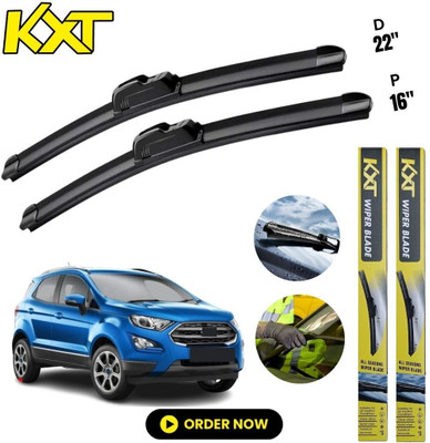 Kxt Flat Frameless Wiper Blade Windshield Wiper(55 cm, Passenger And Driver Side Wipers, Pack of: 2)