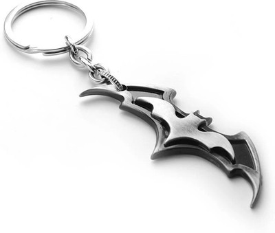 Maupin Batman the dark Knight Dawn of Justice wings Logo 3d 8cm Metal Key Chain Key Chain(Silver)