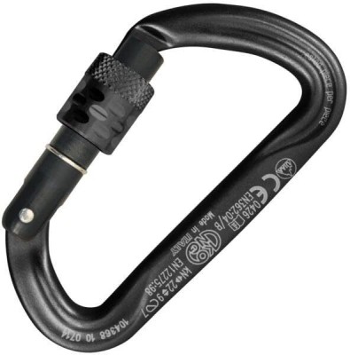 KONG Argon S Screw Locking Carabiner(Black)