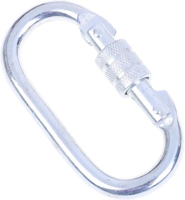 Fitcozi Stainless Steel Snap Hook Carabiner Screw 10mm for Chains, Ropes Locking Carabiner(Silver)