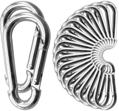 DUBIDU SPT GIS X 7mm 10PC CRBR Locking Carabiner(Silver)
