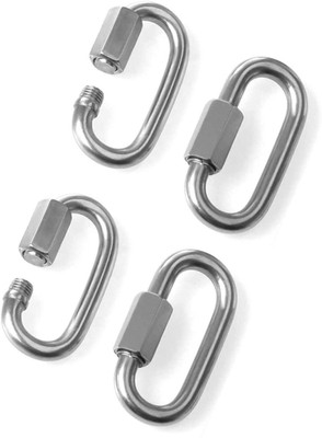 Reznor OBLONG_PK4 Locking Carabiner(Silver)