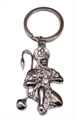 ADITYA TRADERS hanuman with sriram metal Key Chain(Silver)