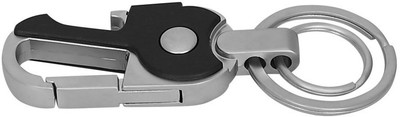Omuda Premium and Stylish Hook Locking Metal Key Chain for Men & Women Locking Carabiner(Silver)