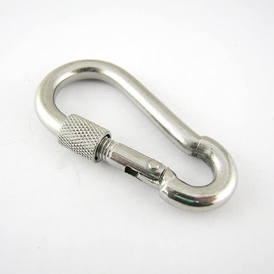 KeyBiner Multipurpose Carabiner Locking Carabiner(Silver)