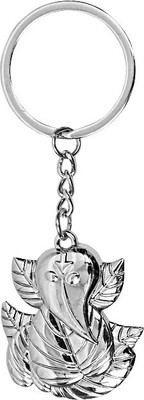 U. R. GOD Leaf Ganesh Key Chain(Silver)