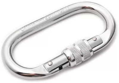 KeyBiner Screw 10mm for Ropes, Hiking Connecting Link Locking Carabiner (Silver) Locking Carabiner(Silver)