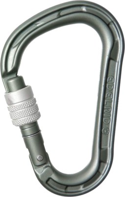 EDELRID HMS Magnum Screw Carabiner Locking Carabiner(Silver)